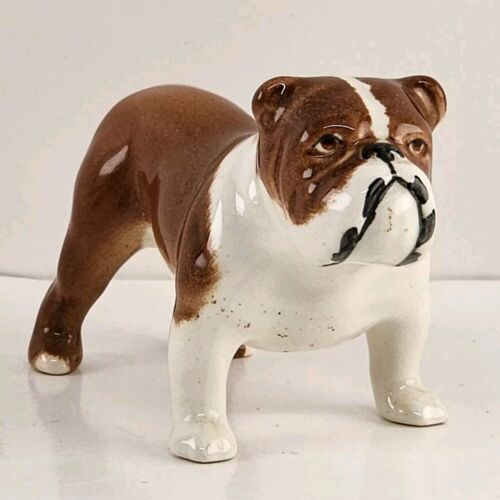 Bosun Bulldog Standing Dog Porcelain Figurine Beswick England Vintage 3.5" Long