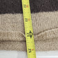 La Redoute Essentiels Striped Sweater Size 14/16 Beige Brown Button Front Macau