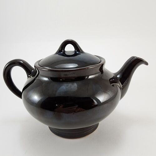 Royal Dripless Teapot Canadian Art Pottery Hamilton Brown 5.5in