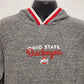 Champion OSU Buckeyes Gray Hoodie Sweatshirt Men's Large Embroidered Ohio State