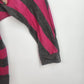 Derek Heart Hoodie Pullover Pink Striped Women's Medium Far Beyond Expectation