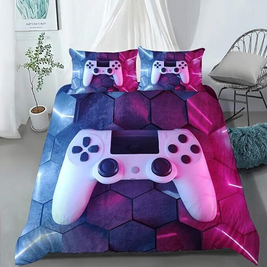 AILONEN Gamer Bedding Set for Boys Gaming Duvet Cover Set Queen Size Boys