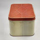 Cheinco Metal Tin Bread Box 13.5x9.5x8"h Strawberries & Leaf Red Lid Vintage MCM