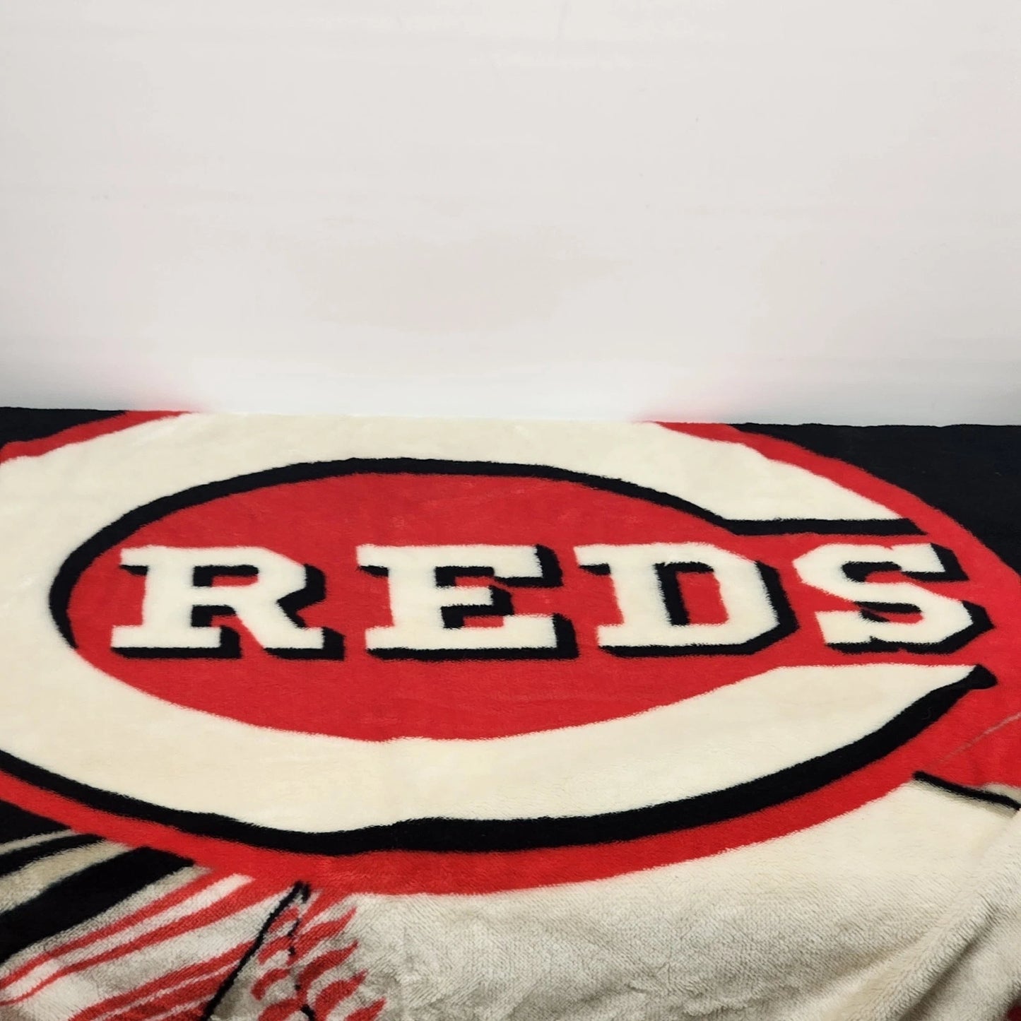 Cincinnati Reds MLB Throw Blanket 51"x59" Red Black Big Red Baseball Sport Decor