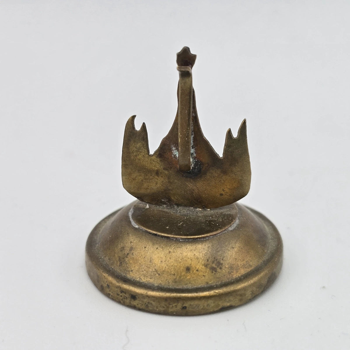 Thai Siam Brass Place Card Holders Set 10 Dancers Temples Elephants Vintage