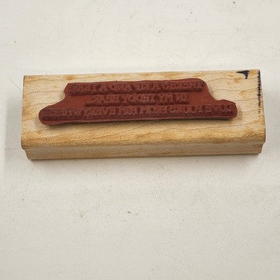 4 Wood Rubber Stamps Moral Support & Bear Theme by Stampin' Up! 1999