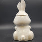 Hocus Pocus Bunny Cookie Jar 2 Piece McCoy 211 Porcelain Rabbit 13.5" H