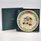 Lenox 1993 Annual Collector Christmas Plate 3rd in Series Signed Fireplace Image