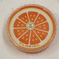 Florida Souvenir Round Playing Card Deck 3" Orange Graphic with Case Hong Kong