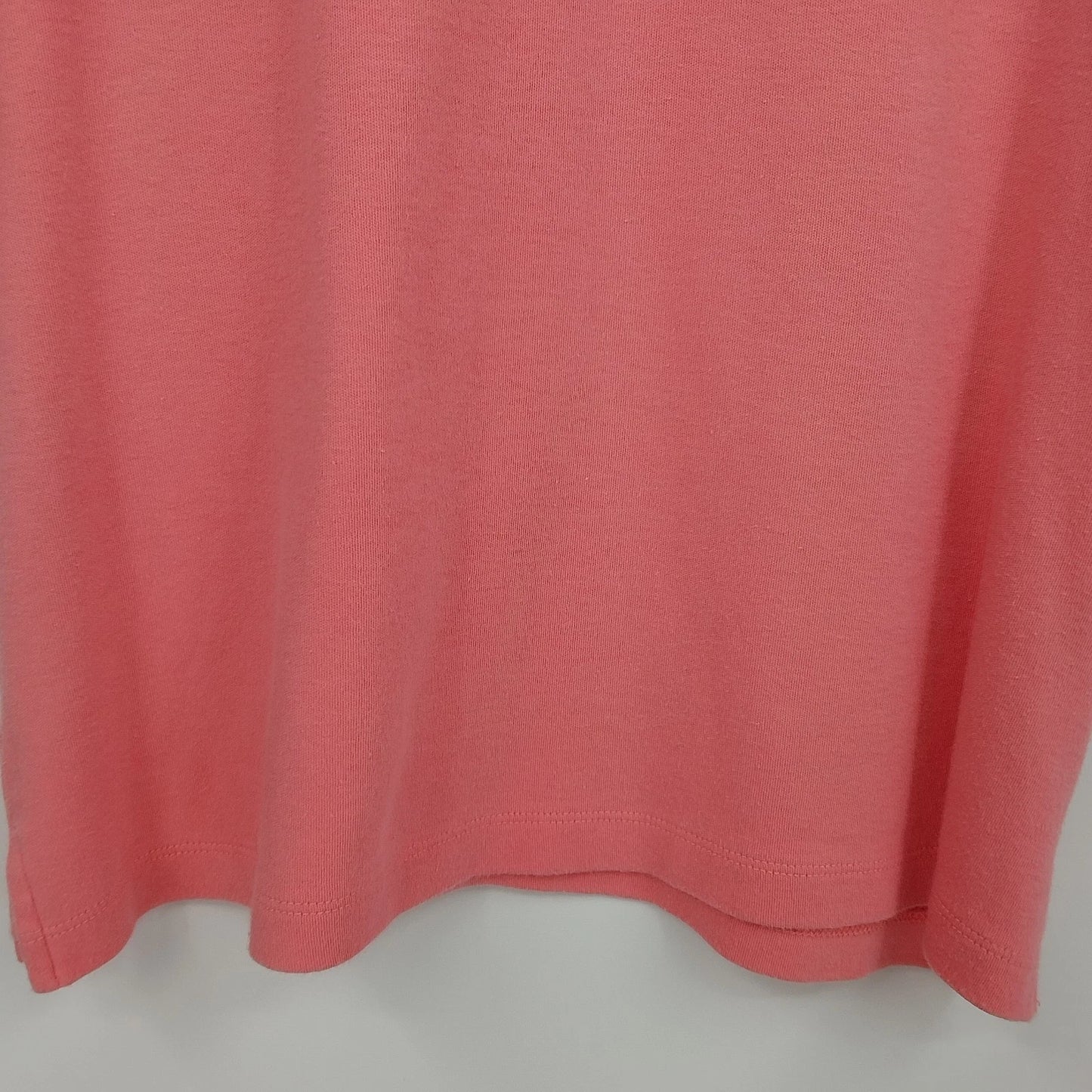 Kikit Sports Coral Pink Criss Cross Neck Top 3/4 Sleeve Women Medium Cotton