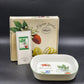 Apilco Elysian Gardens 11" Square Baker Roaster Porcelain Fruit Design France