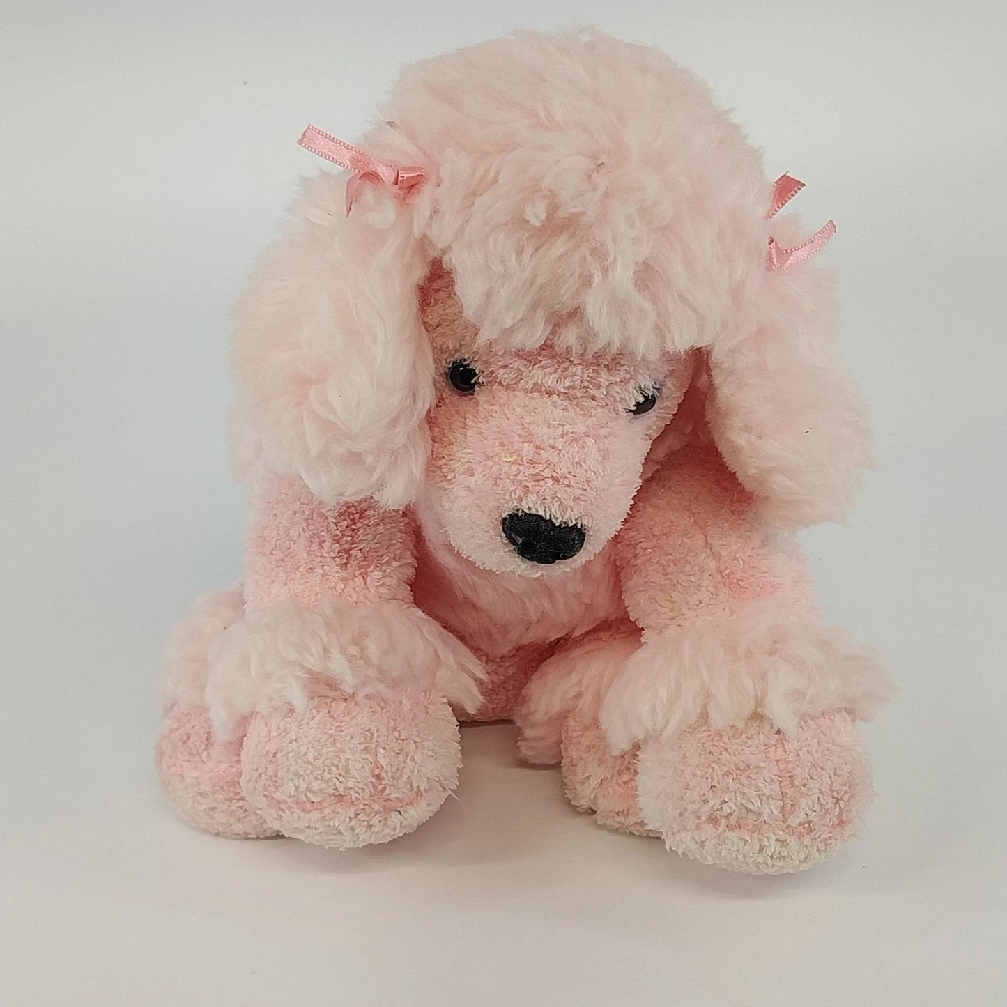 Mary Meyer Sweet Rascals Penelope Pink Poodle Plush Stuffed Dog 2003 Ribbon Bow