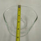 Tri-Top Chip Dip Serving Bowl Set Clear Glass Metal Bracket Indiana Glass Modern