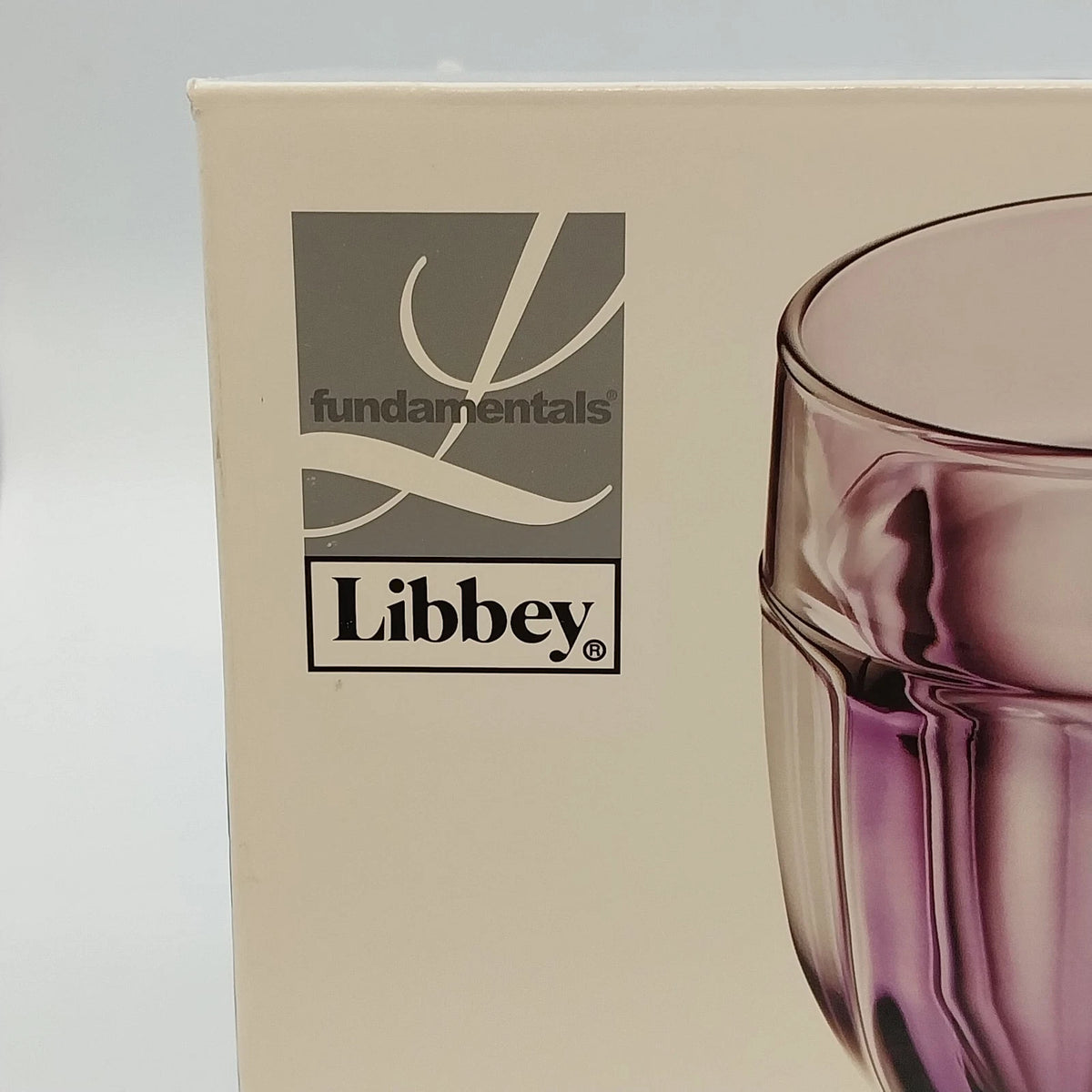 Libbey Fundamentals Classic Colorings Violet Glass Goblets 4 Pieces 16 oz Boxed