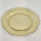 Federal Patrician Amber Yellow Spoke Depression Glass Dinner Plate Glassware 9"
