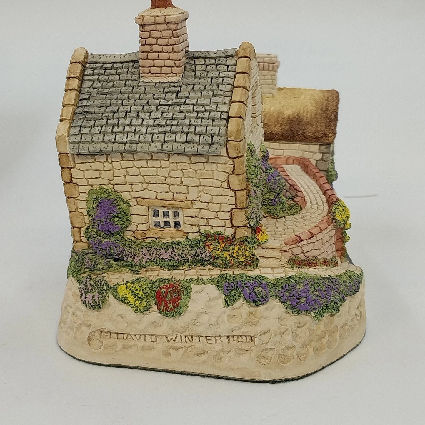 David Winter Cottage Only a Span Apart Irish Cottage 1991 Box COA Handmade Vtg