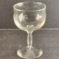 4 Pedestal Wine Cocktail Glass Stemware Clear Self Footed Unbranded 1970s 1980s