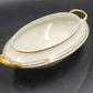 Covered Vegetable Serving Dish Old Abbey Limoges France Antique 12.5" Decorated