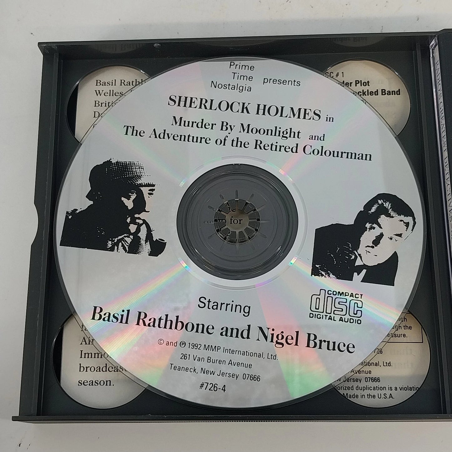 Radio's Greatest Detectives Sherlock Holmes 5 CD Set Basil Rathbone Vintage 1992