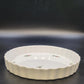 Christyneholm Rose Porcelain Quiche Tart Baking Pie Dish Fluted Edge Round China