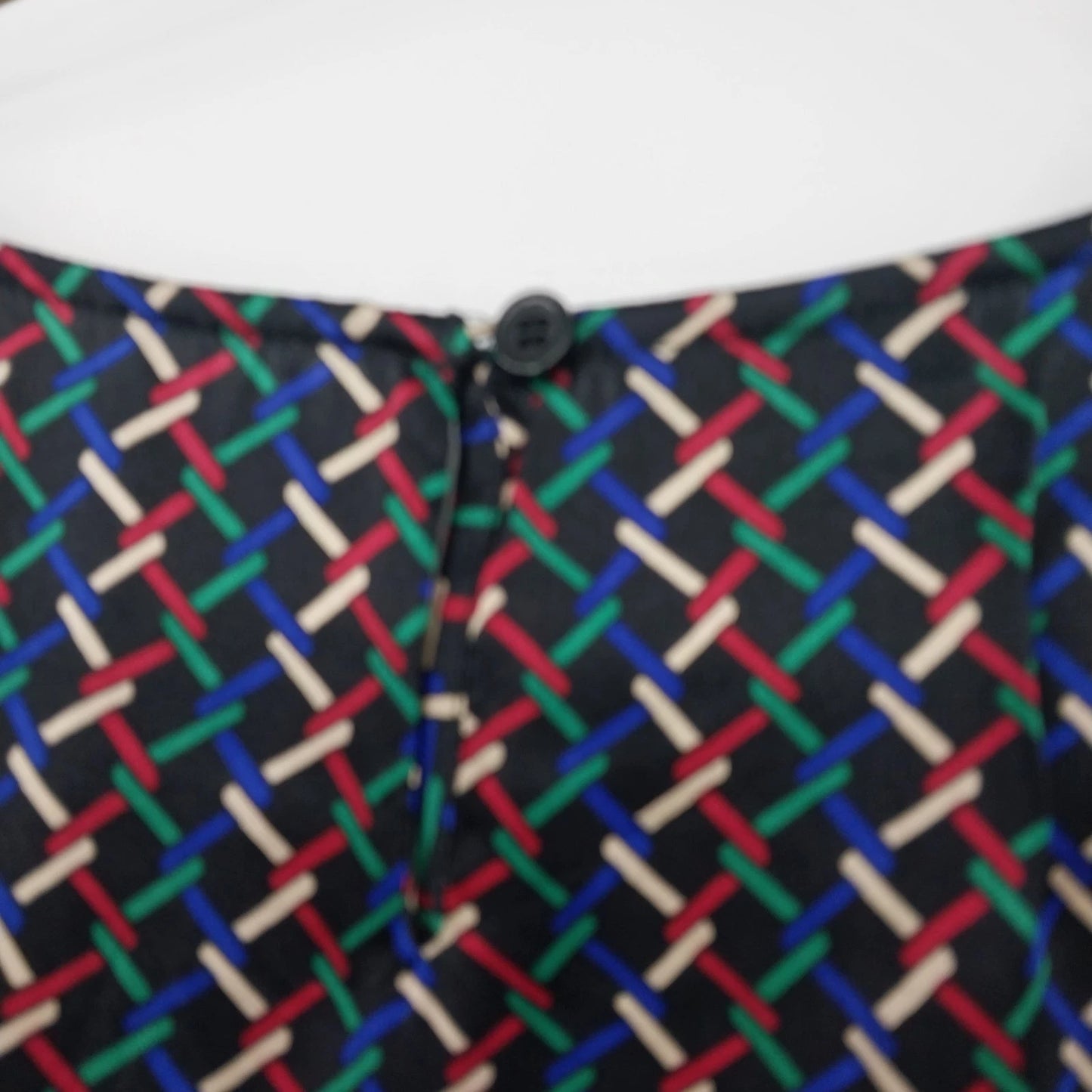 Talbots Petites Geometric Zigzag Blouse Womens 6P Multicolor Top