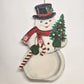 Hobby Lobby 30 Inch Wooden Snowman Christmas Decor Easel Back