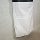 White Half Bistro Apron E28 Fame Fabrics 2 Pockets 19" L x 28" W Poly-Cotton