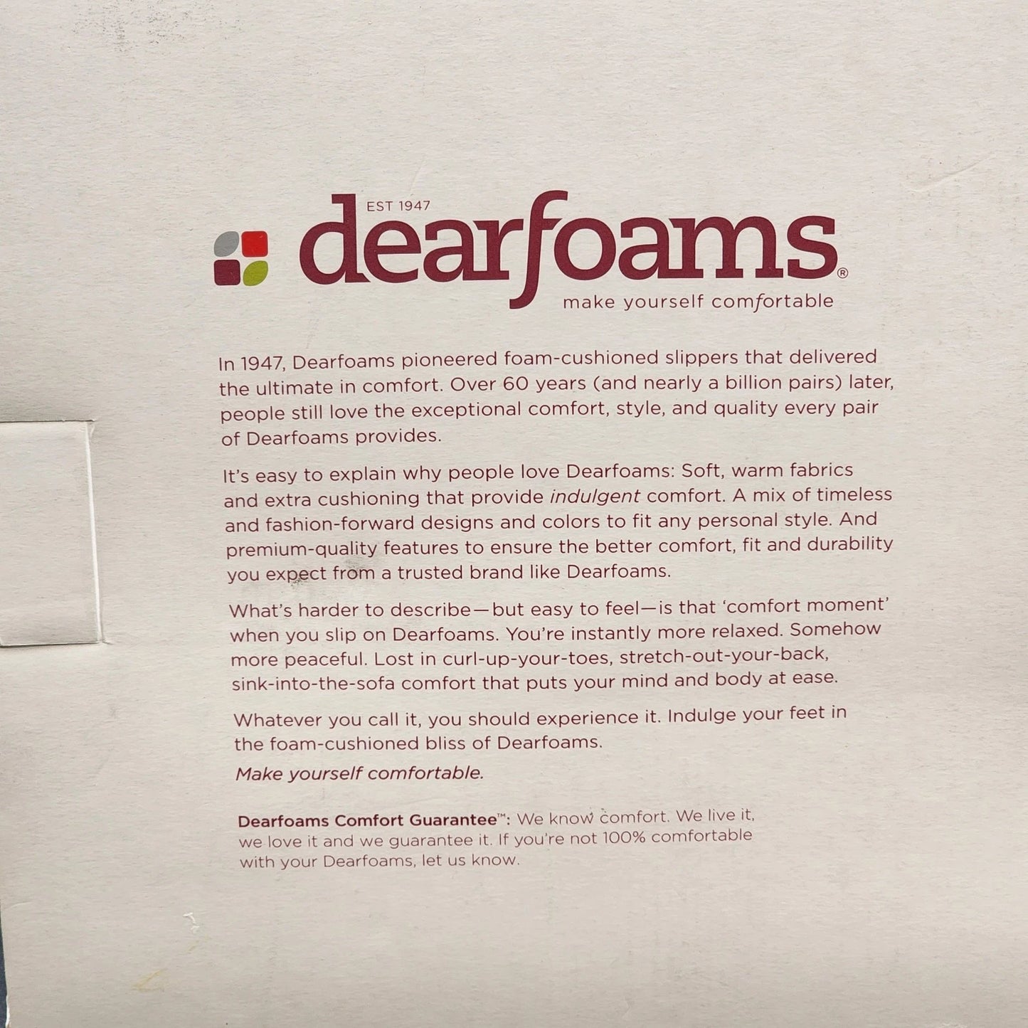 Dearfoams Women's Memory Foam Slippers Tan Heather Size Medium 7-8 Polyester NIB