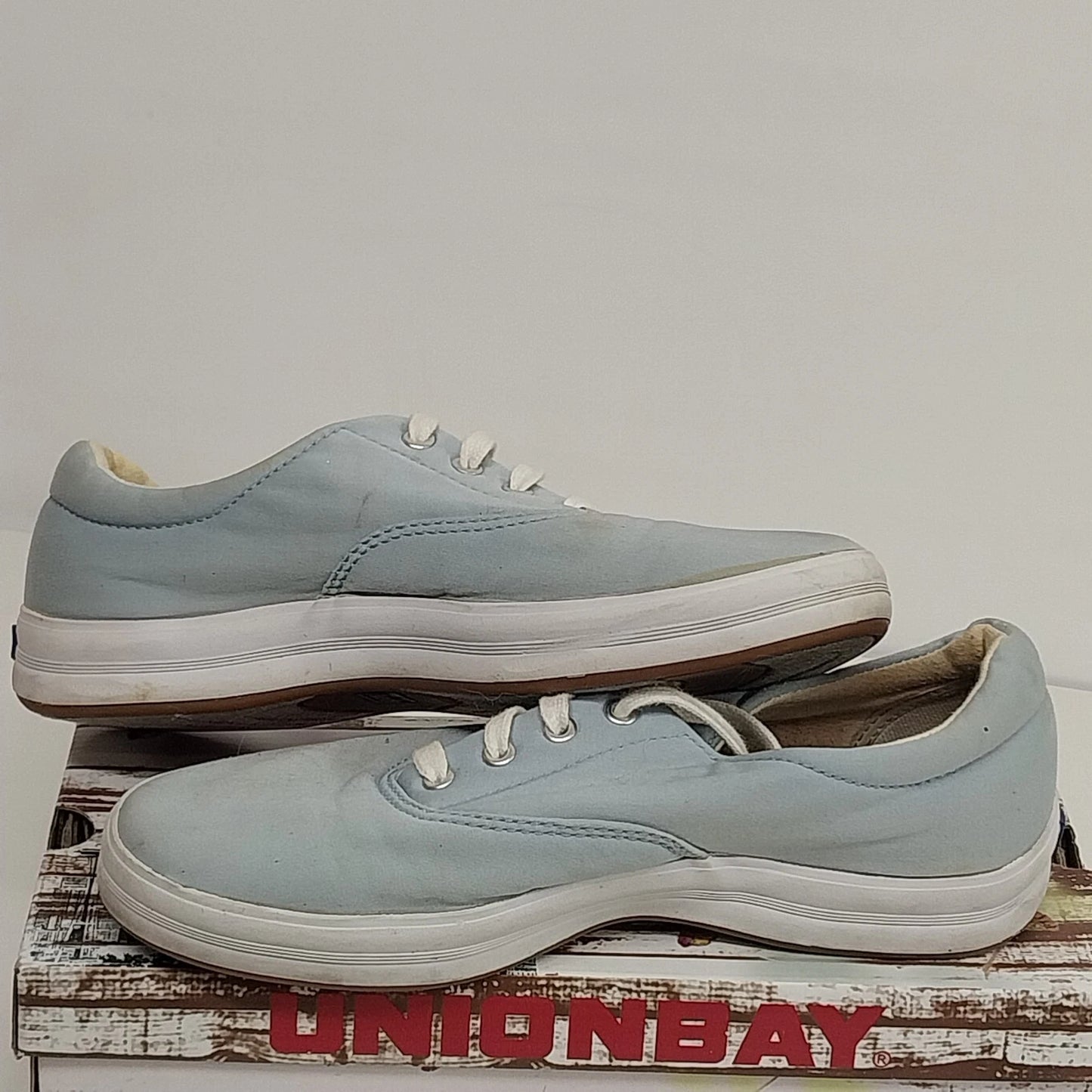 Keds Baby Blue Canvas Sneakers Womens Size 8 Lace Up