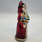 Large Santa Blown Glass Christmas Ornament Hand Painted Red Green Gifts & Tree
