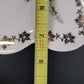Handmade Czech Porcelain Clover Plate Lily of the Valley Gold Trim Trinket Dish