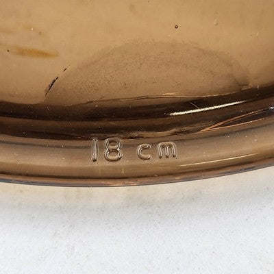 Amber Brown Replacement Round Lid Cover Pyrex V-2.5-C Vision 7.25" For Casserole