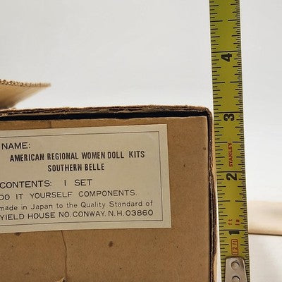 Southern Belle Doll Kit by Yield House Inc Head Arms Legs Body Fabric & Pattern