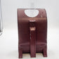 Metal Kerosene Oil Lamp Hand Painted Grapes Mauve Reflector Vintage 10.5" Vtg