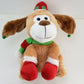 Animated Christmas Plush Dog 2010 Sings “I Feel Good” Sound Light Moving Ears