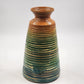 Colorful Coiled Rattan Vase Decorative Basket Boho Woven Art Dried Plant Holder