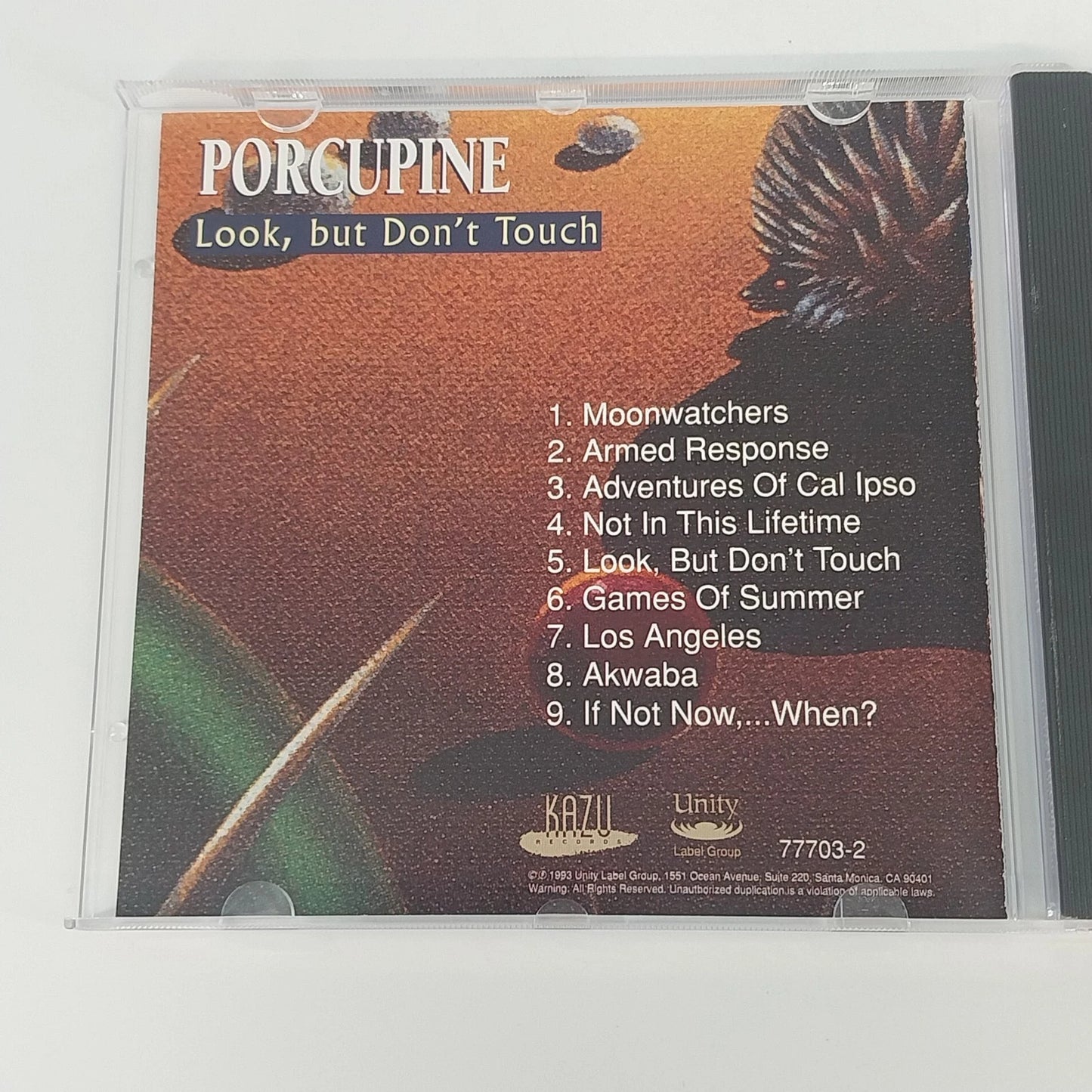 Porcupine Look But Don't Touch CD 1993 New Age Ambient Electronic Instrumental