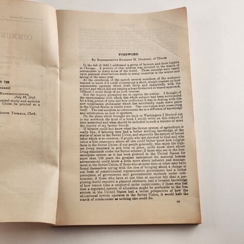 Communism In Action Booklet Documented Study And Analysis Of Communism 1946