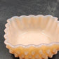 Fenton Hobnail Pastel Pink Milk Glass Candy Dish 4.25" Square Compote Vintage