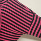 Live 2 Lounge XL Striped Hoodie Tunic Purple Black Knit