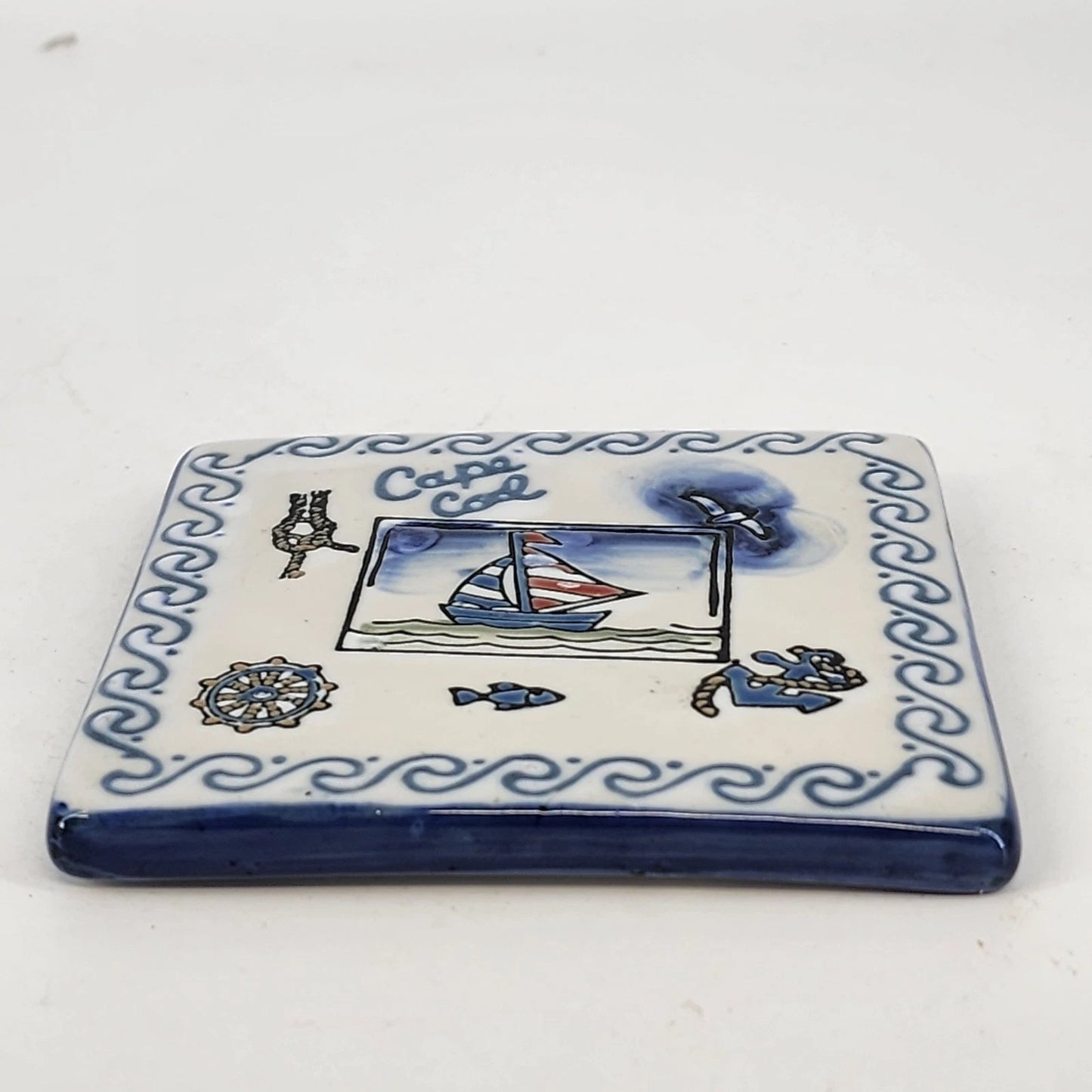 Cape Cod Ceramic Trivet Tiles Diane Artware Nantucket Set of 4