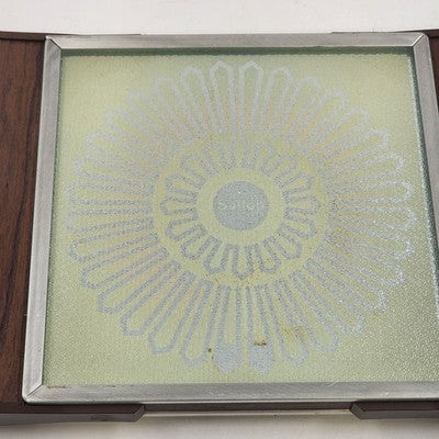 Salton Hotray H-907M Electric Food Warmer Glass Top Warming Plate 150 W 7.5" Sq
