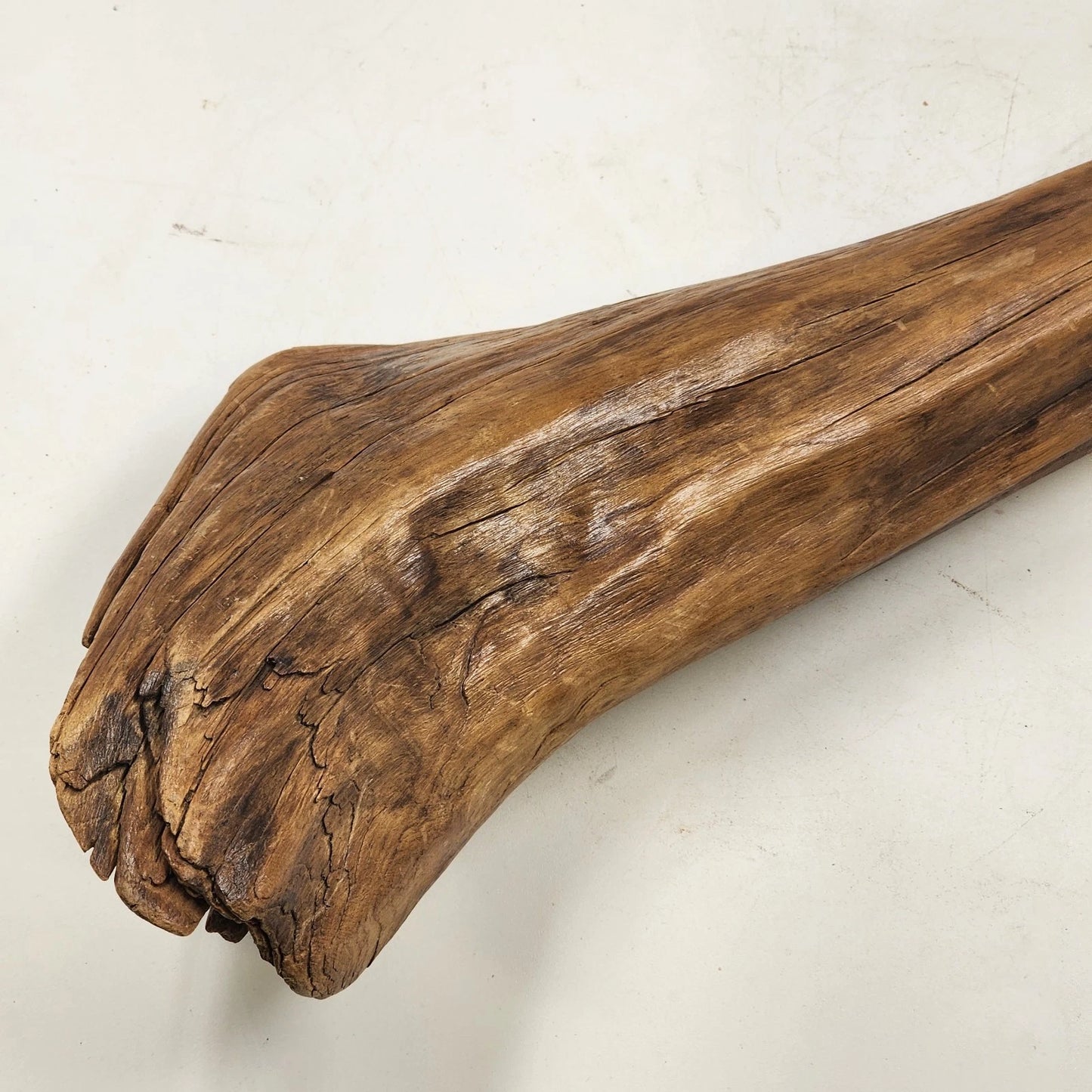 Decorative Driftwood Art Sculpture 21"x3" Natural Twisted Brown Wood Home Decor