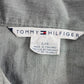 Tommy Hilfiger Women's Grey Zip Front Top Size L Fitted Logo Long Sleeve Darts