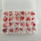 Crystal Memories Luxury Rhinestones Kit Red with Silver Flatback Nail Art Crafts