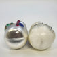 Lot 2 Blown Glass Snowman Christmas Ornaments Mercury Glass 5.75" & 4.75" Vtg