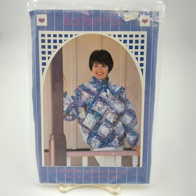 Back Porch Press Sewing Pattern 1994 Cottage Garden Jacket Uncut VTG Patchwork