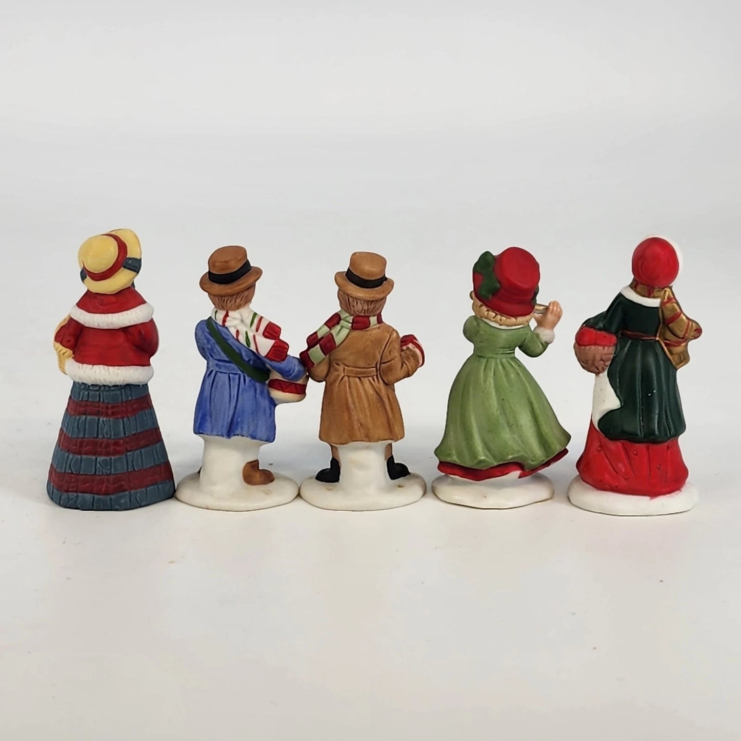 Homco Christmas Carolers Figurines Set of 5 Musicians Sri Lanka 2.5" Ceramic Vtg