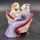 Applause Music Box Dogs Victorian Love Seat Plays My Funny Valentine Formal Vtg