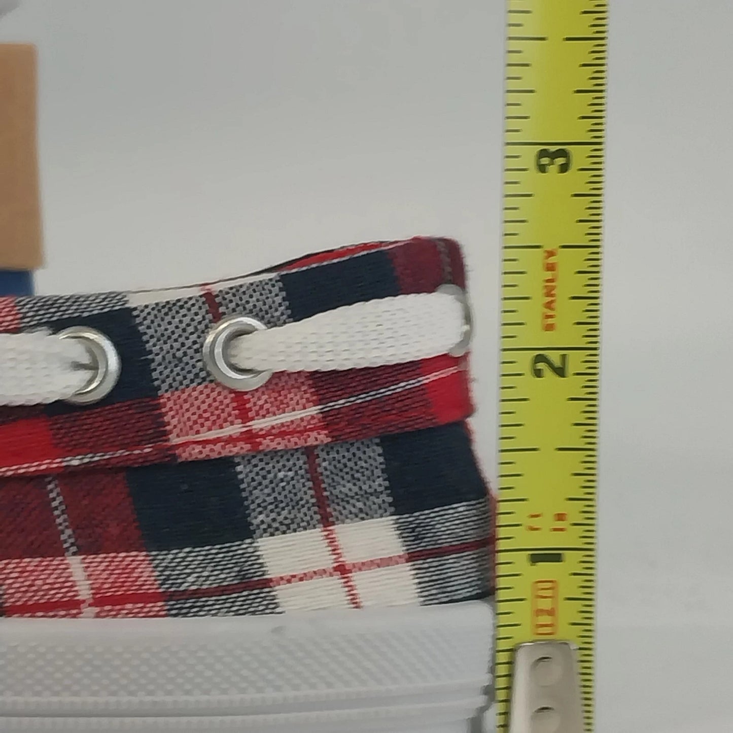 Keds Boat Shoes Plaid Canvas Red White Blue Women's 7.5 Sneakers Kohl's WF31127